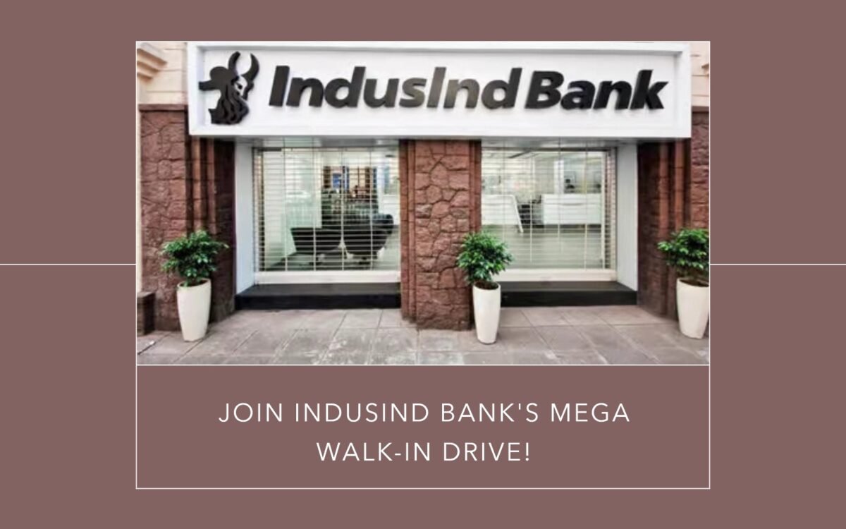 IndusInd Bank Mega Walk In Drive Freshers BDE/BDM | 20K–29K Month | Apply now