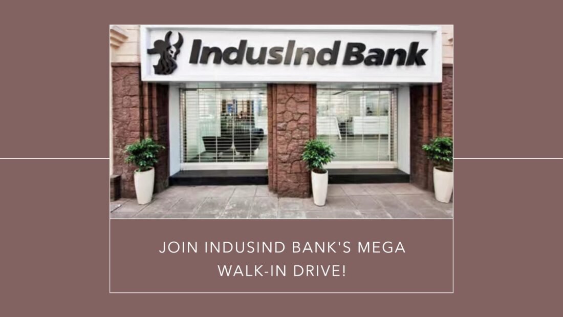 IndusInd Bank Mega Walk In Drive Freshers BDE/BDM | 20K–29K Month | Apply now