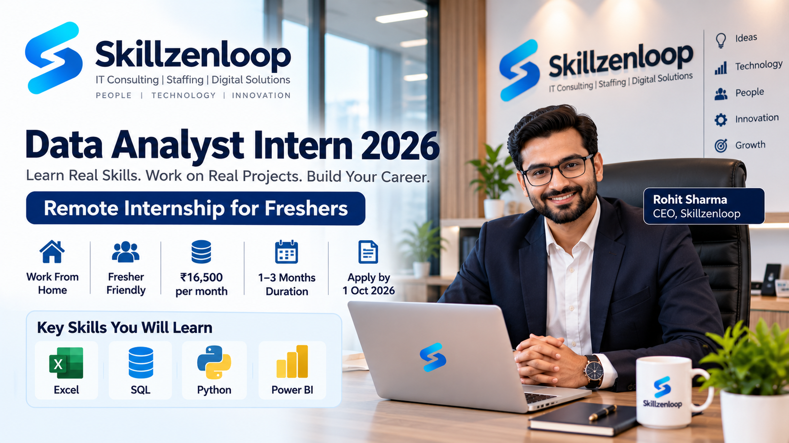 Skillzenloop Data Analyst Intern 2026