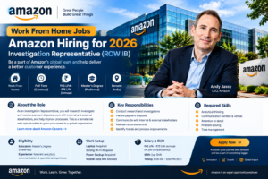 Amazon Work From Home Jobs 2026