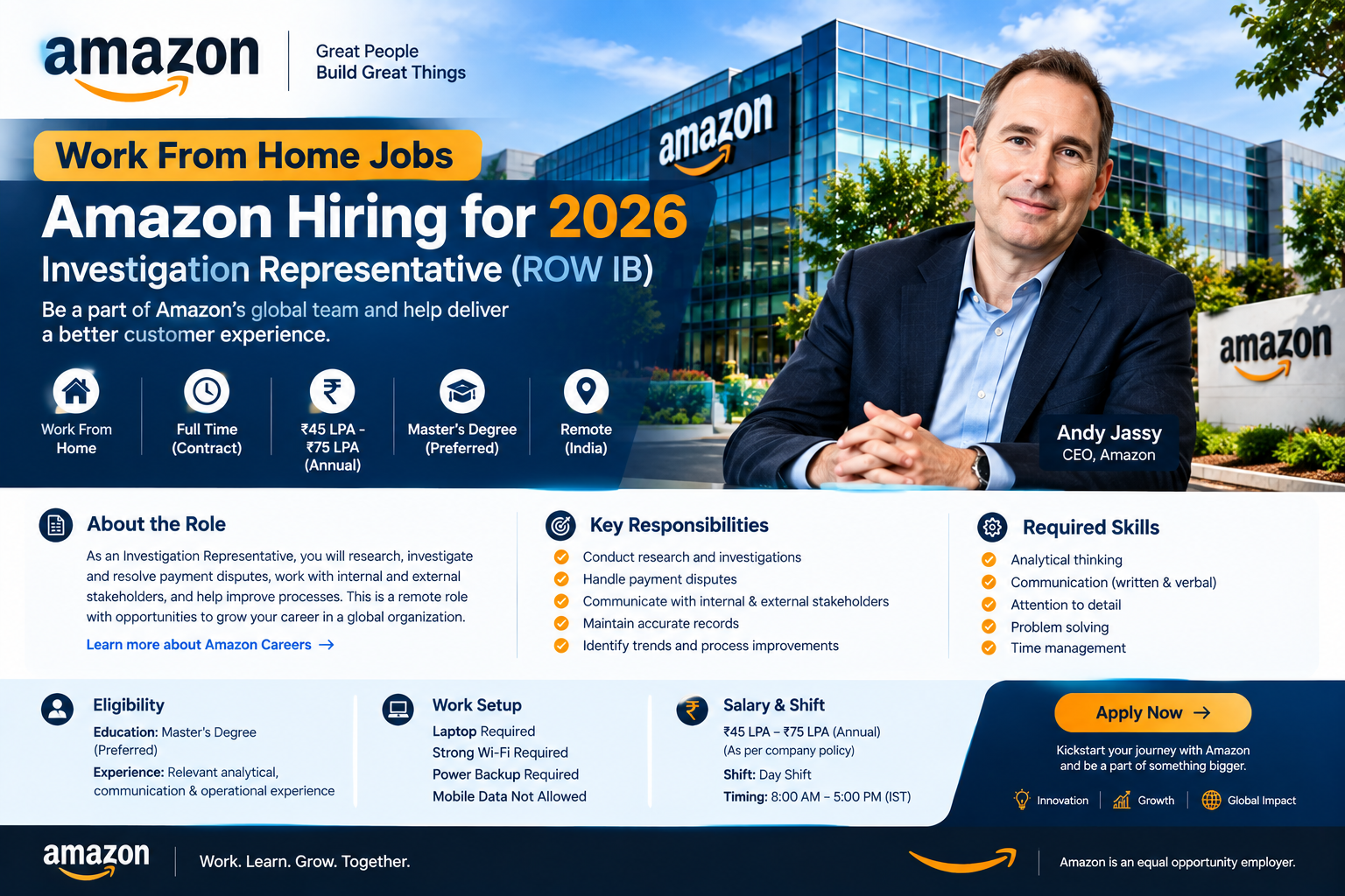 Amazon Work From Home Jobs 2026