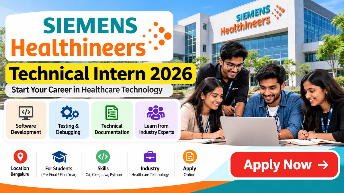 Siemens Healthineers Technical Intern 2026 – Healthcare