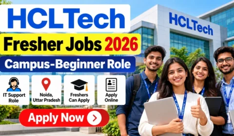 HCLTech Fresher Jobs 2026 - IT Support Role in Noida